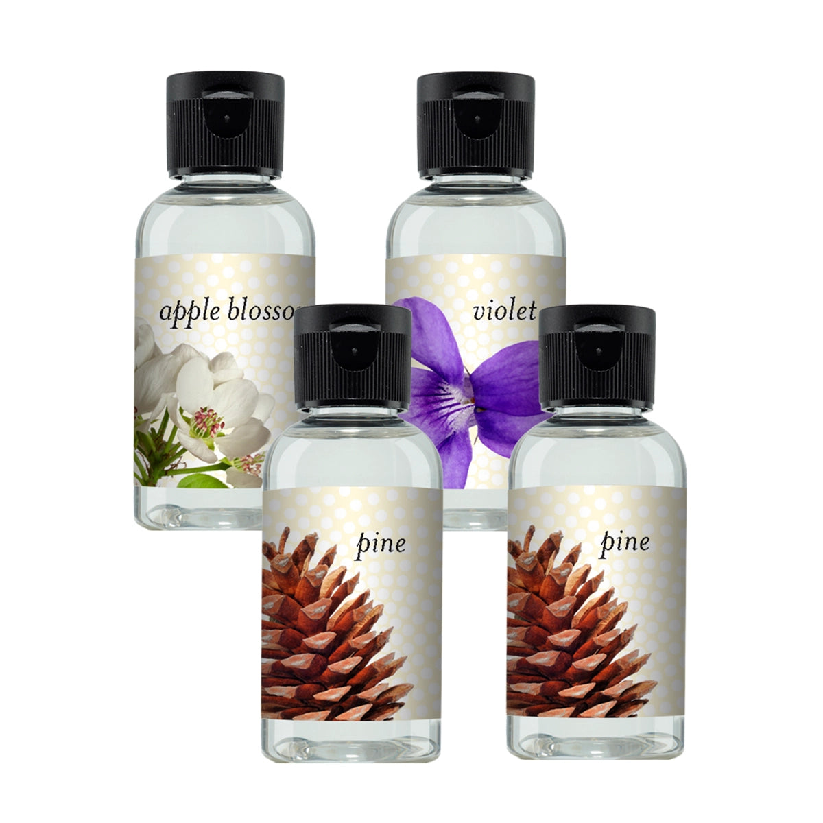 Apple Blossom, Pine, Pine, Violet