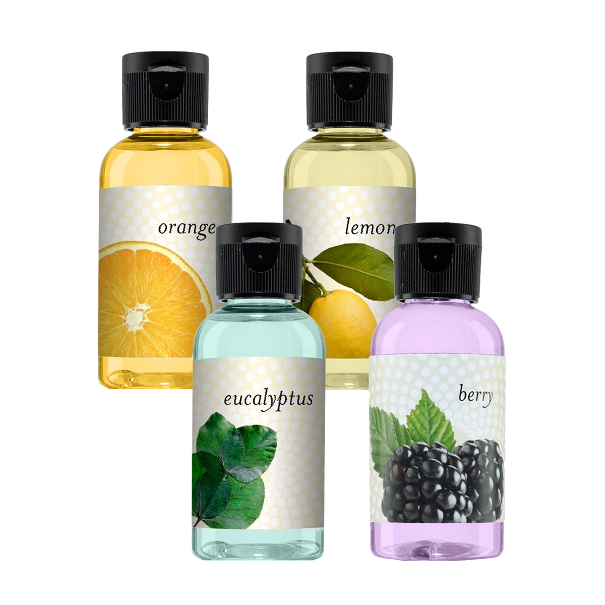 Eucalyptus, Berry, Orange, Lemon