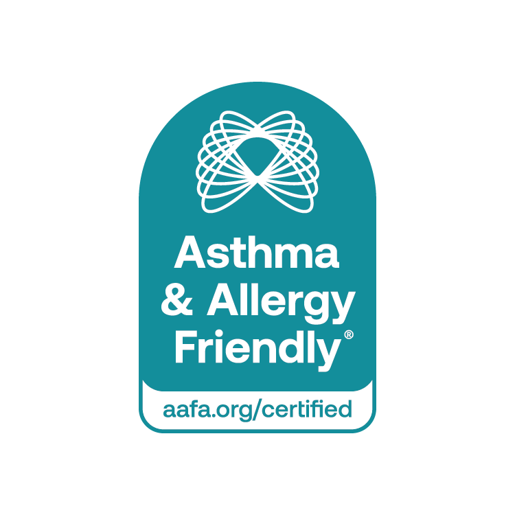 Asthma and Allergy Friendly logo on a white background