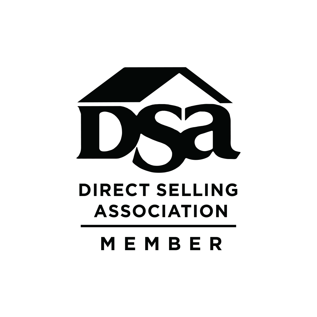 Direct Selling Association logo with 'DSA' and 'Member' text on a white background