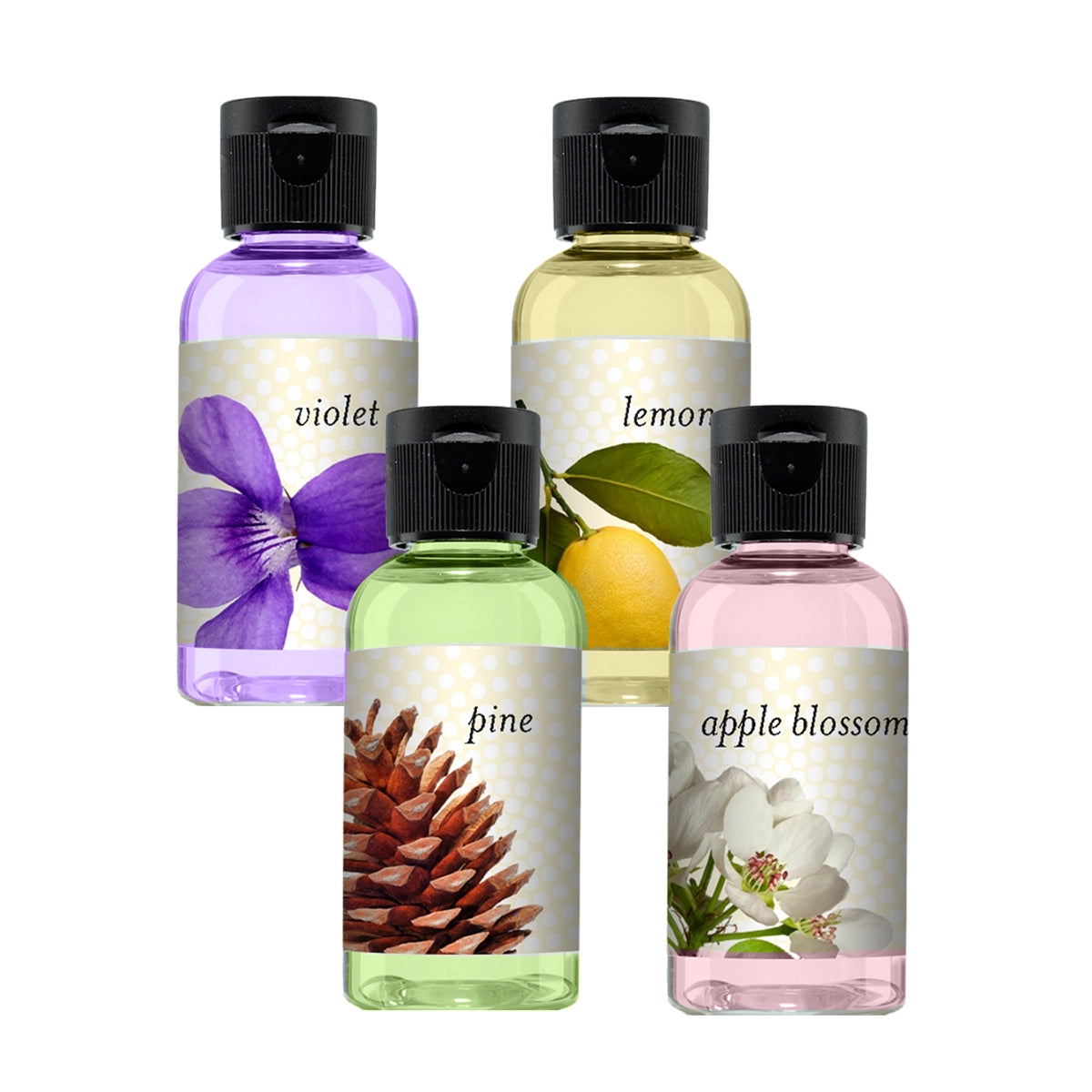 Violet, Lemon, Pine, Apple Blossom
